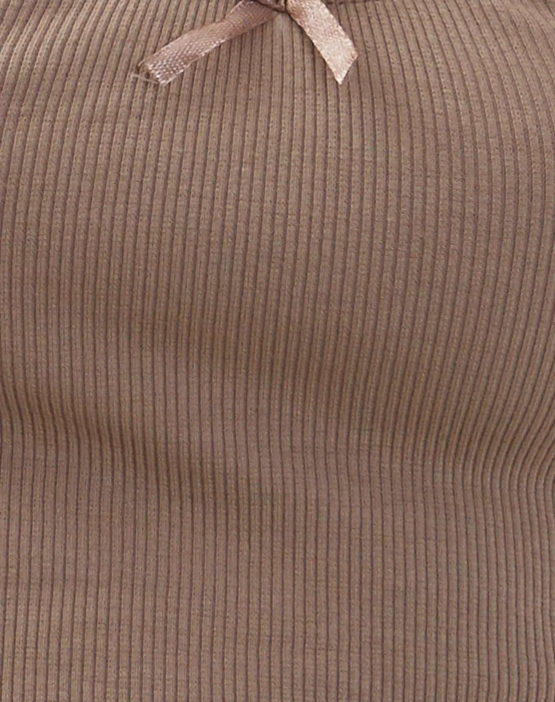 Motel Rocks Basics | Basic Tops-Carillo Lace Trim Vest Top in coffee