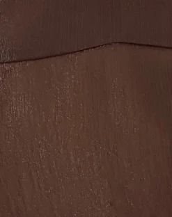 Motel Rocks Strappy Tops-Carmeline Longline Cami Top in Shimmer Brown brownshimmer