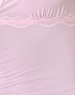 Motel Rocks Basic Tops | Strappy Tops-Carolina One Shoulder Top in Pink