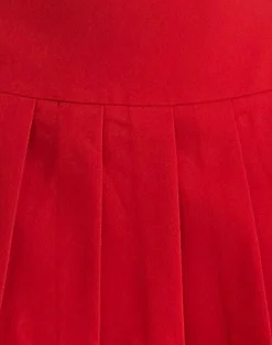 Motel Rocks Tailoring | A Line Skirts-Casini Mini Skirt in Soft Tailoring Red SoftTailoringRed