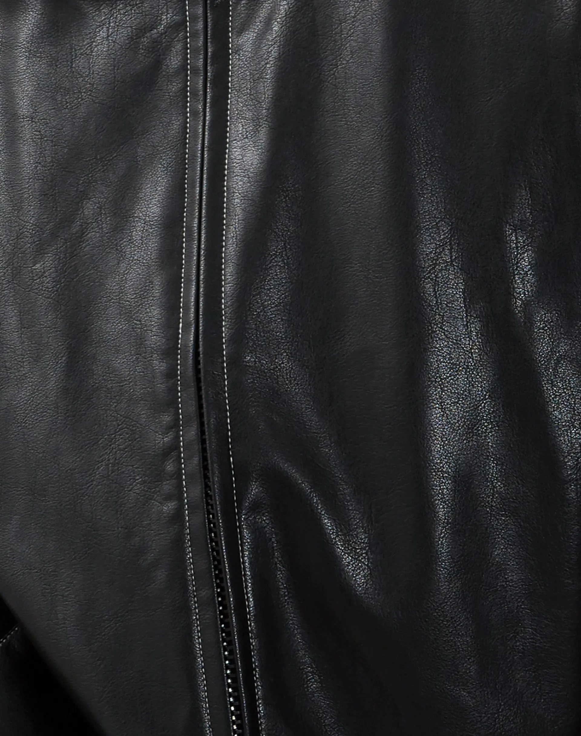 Motel Rocks Pu Jackets | Jackets-Cavita Jacket in Black with Grey Top Stitch BlackwithGreyTopStitch