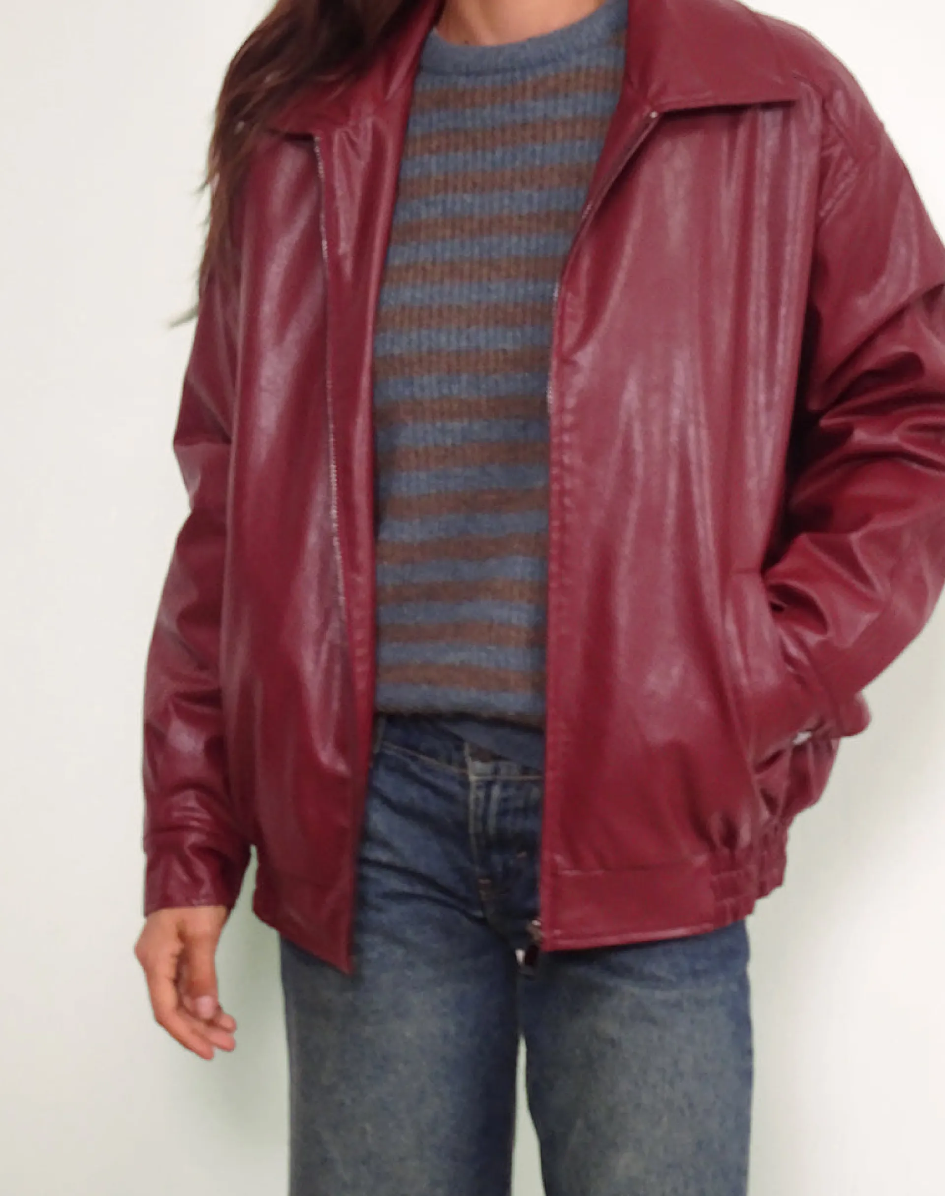 Motel Rocks Pu Jackets | Jackets-Cavita Jacket in Burgundy