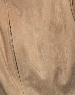 Motel Rocks Jackets-Cavita Jacket in Faux Suede Tan FauxSuedeTan