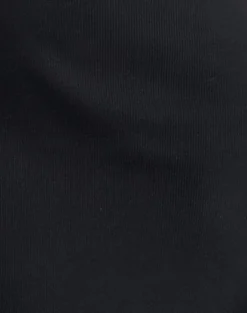 Motel Rocks Day Dresses | Bodycon Dresses-Chana Off Shoulder Mini Dress in Black Rib with Lace Trim
