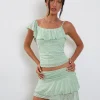 Motel Rocks Strappy Tops-Chira Top in Shadow Floral Sage ShadowFloralSage