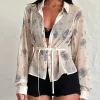 Motel Rocks Co-Ords | Printed Tops-Christabel Shirt in Wild Rose Blue wildroseblue