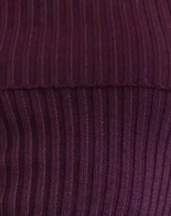 Motel Rocks Basics | Jumpers-Circe Knitted Bardot Jumper in Burgundy