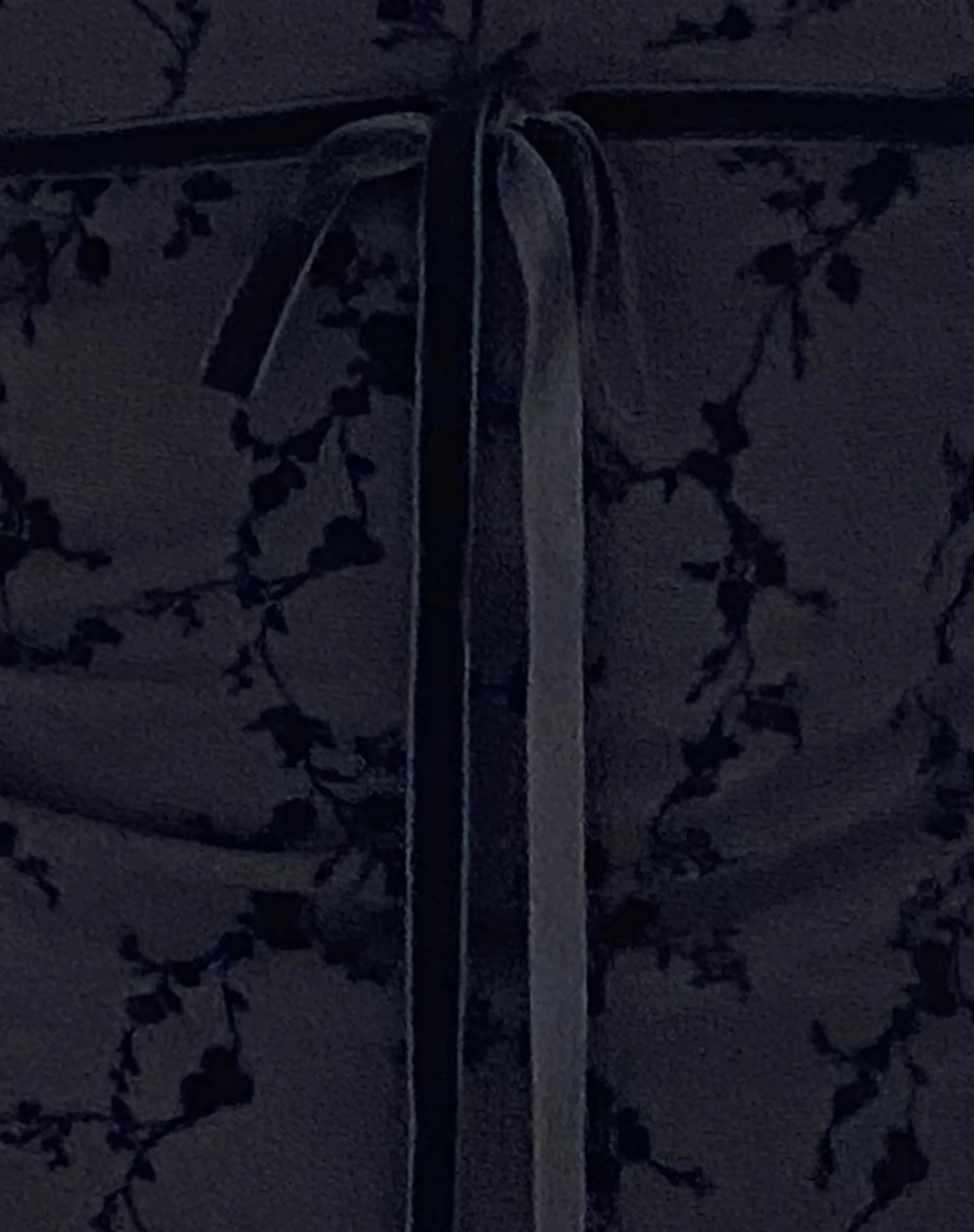 Motel Rocks Printed Dresses | Day Dresses-Clarisse Midi Dress in Mesh Vine Flower Black