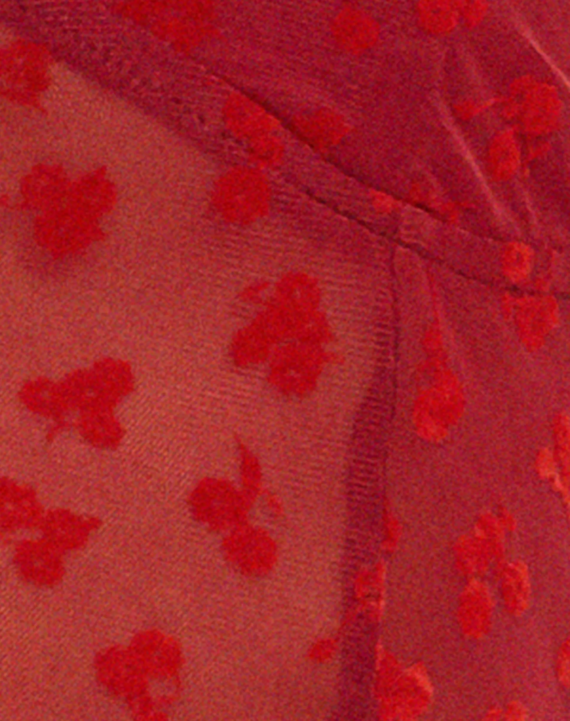 Motel Rocks Bandeau Tops-Claryn Corset Top in Red Flock Mesh RedFlockMesh