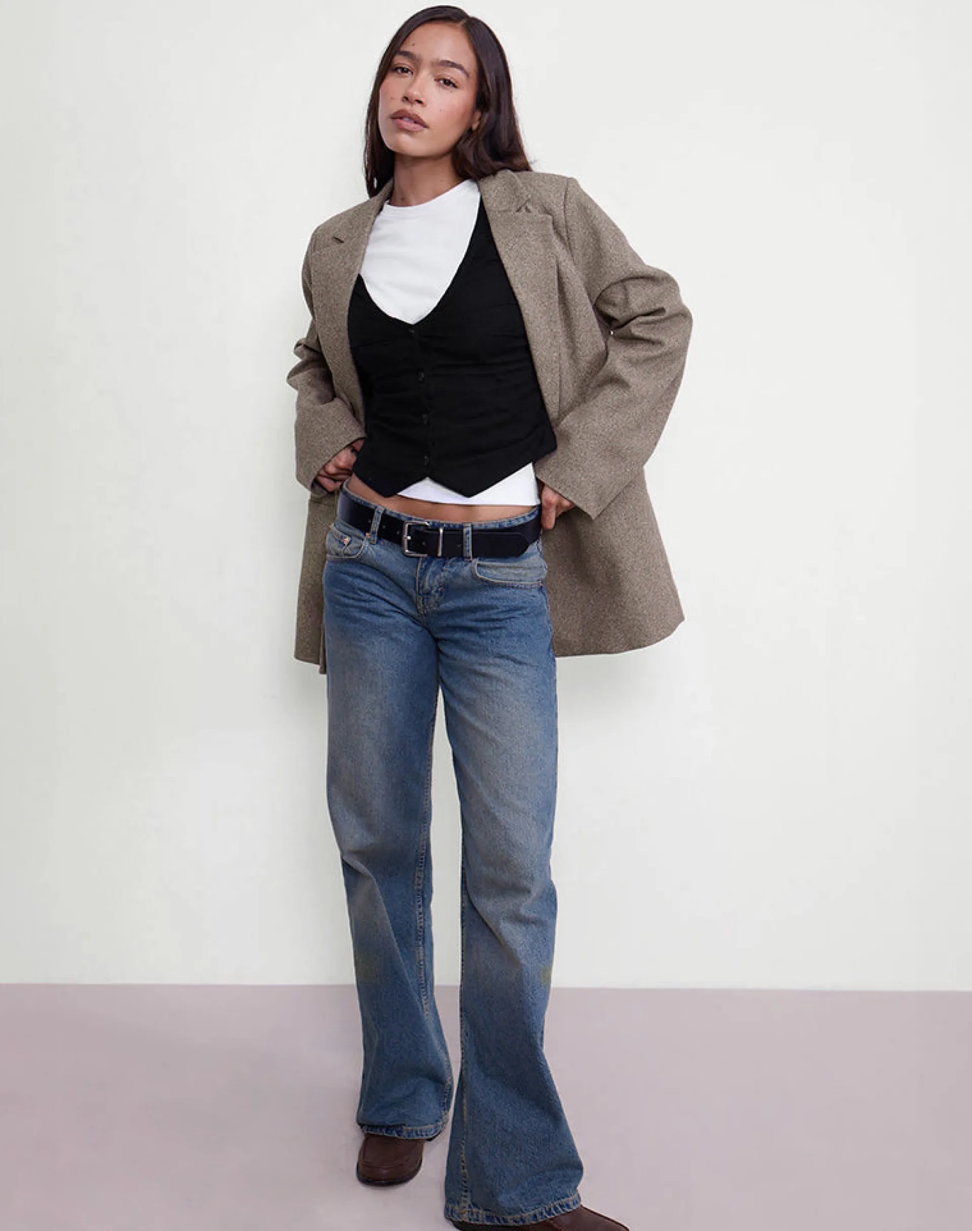 Motel Rocks Tailoring | Co-Ords-Cyna Button Through Vest Top in Black Linen BlackLinen