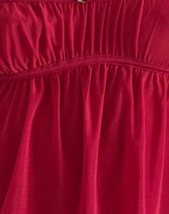 Motel Rocks Strappy Tops | Crop Tops-Damaris Cami Top in Red Cherry with Red Binding RedCherrywithRedBinding