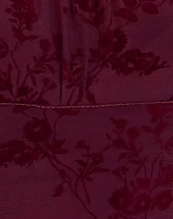 Motel Rocks Printed Dresses | Bodycon Dresses-Darsih Maxi Dress in Botanical Flower Maroon BotanicalFlowerMaroon
