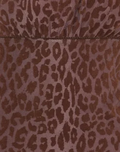 Motel Rocks Printed Dresses | Day Dresses-Darsih Maxi Dress in Rar Leopard Flock Chocolate RarLeopardFlockChocolate