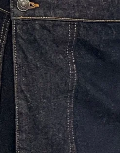 Motel Rocks A Line Skirts | Denim Skirts-Denim Mini Wrap Skirt in Indigo