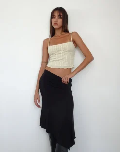 Motel Rocks Vest Tops | Strappy Tops-Deska Cami Top in Lace Ivory LaceIvory