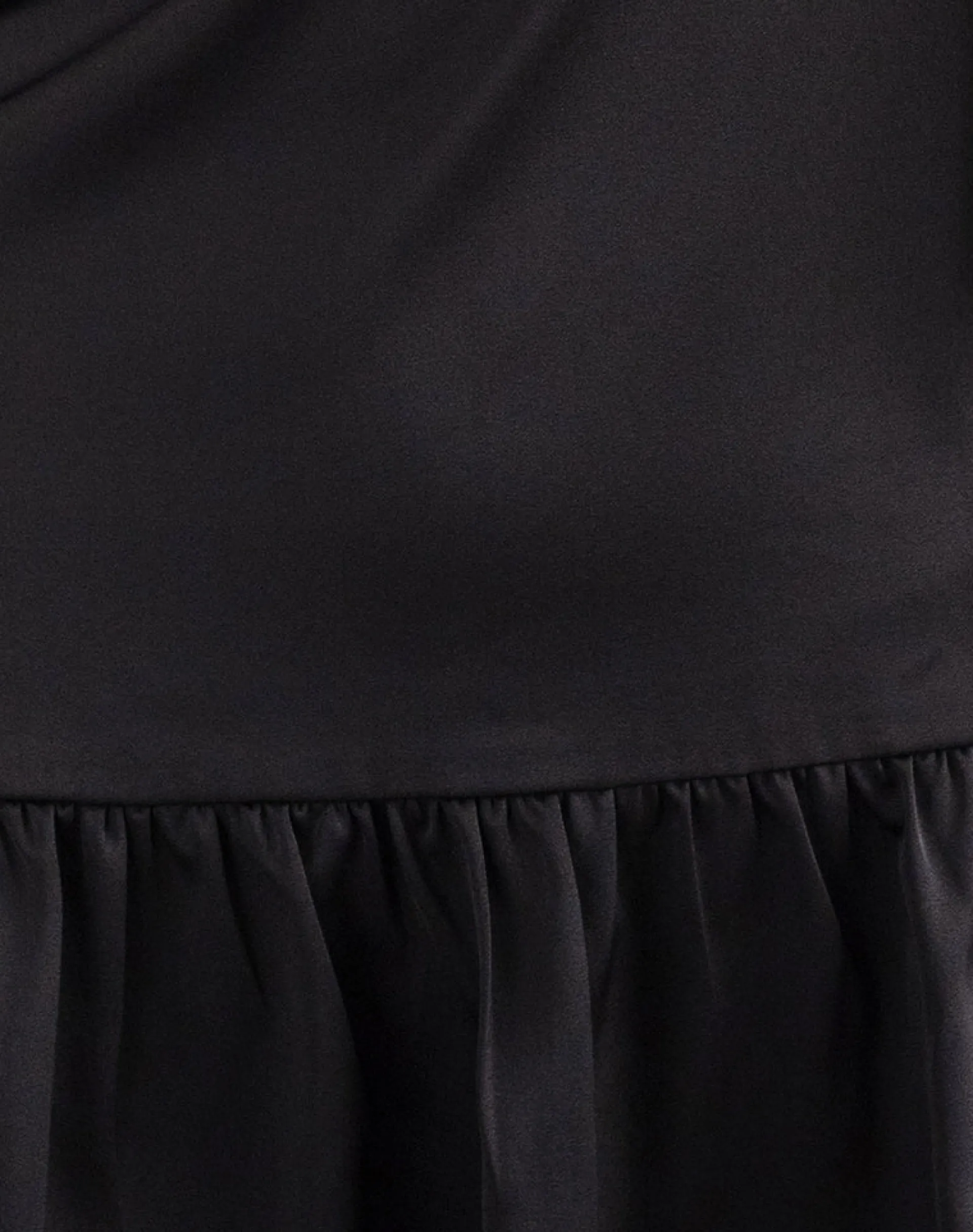 Motel Rocks Tailoring | Day Dresses-Distia Plunge Puff Mini Dress in Black