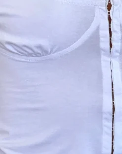 Motel Rocks Corset Tops-Dovica Lace Trim Corset Top in White