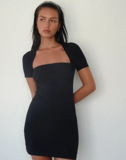 Motel Rocks Day Dresses | Bodycon Dresses-Drequa Mini Dress in Black