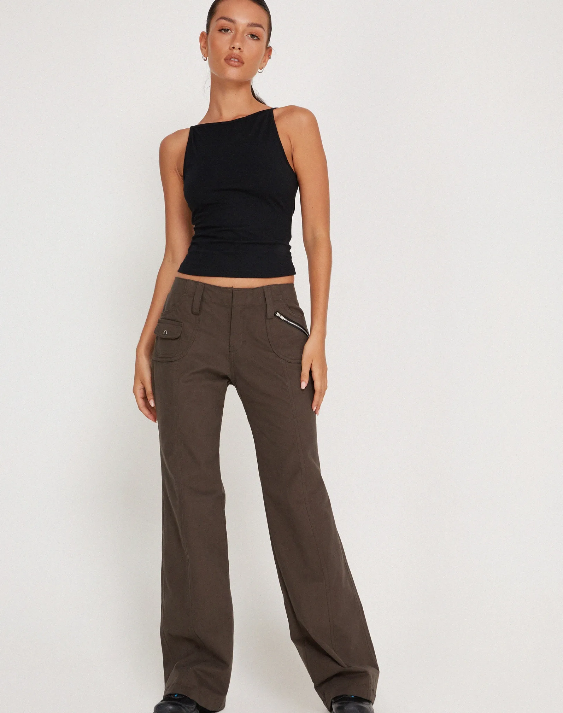 Motel Rocks Basics | Basic Tops-Dudley Vest Top in black
