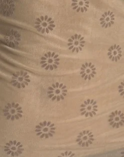 Motel Rocks Vest Tops | Printed Tops-Dudley Vest Top in Daisy Flock Light Brown DaisyFlockLightBrown