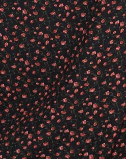 Motel Rocks Maxi Skirts-Easton Maxi Skirt in Dark Pink Rose Black