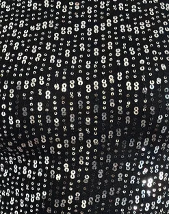 Motel Rocks Sequin Tops | Going Out Tops-Erika Backless Top in Black Gauzy Sequin BlackGauzySequin