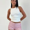 Motel Rocks Micro Shorts | Co-Ords-Erna Micro Short in Pink Mini Sequin PinkMiniSequin