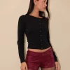 Motel Rocks Micro Shorts | Co-Ords-Erna Micro Shorts in Drape Mini Sequin Maroon DrapeMiniSequinMaroon