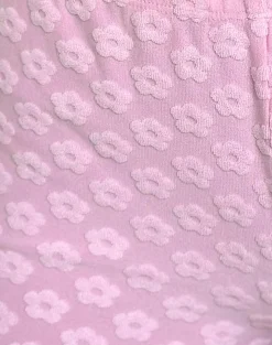 Motel Rocks Micro Shorts-Eunia Micro Shorts in Mini Floral Terry Pink MiniFloralTerryPink