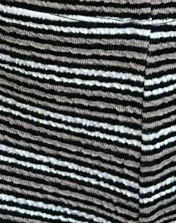 Motel Rocks Micro Shorts | Co-Ords-Eunia Shorts in Black and Brown Stripe BlackandBrownStripe
