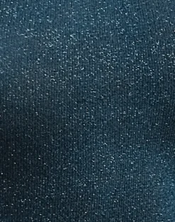 Motel Rocks Going Out Tops-Evelina Top in Ocean Shimmer OceanShimmer