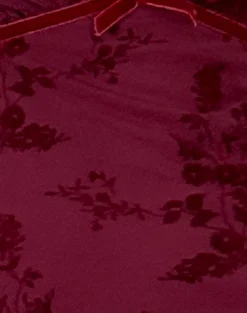 Motel Rocks Day Dresses | Bodycon Dresses-Evilia Dress in Botanical Flower Maroon BotanicalFlowerMaroon