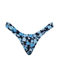 Motel Rocks Swimwear-Farida Bikini Bottom in Pastel Blue Floral PastelBlueFloral