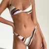 Motel Rocks Swimwear-Farida Bikini Bottom in Wiggle Sunset WiggleSunset