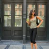Motel Rocks Tailoring | Vest Tops-Ganita Button Through Vest Top in Yellow Check YellowCheck