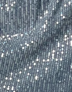 Motel Rocks Mini Skirts-Garida Mini Skirt in Silver Sequin SilverSequin