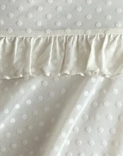 Motel Rocks Co-Ords | Mini Skirts-Gastri Mini Skirt in Ivory Polka Flock
