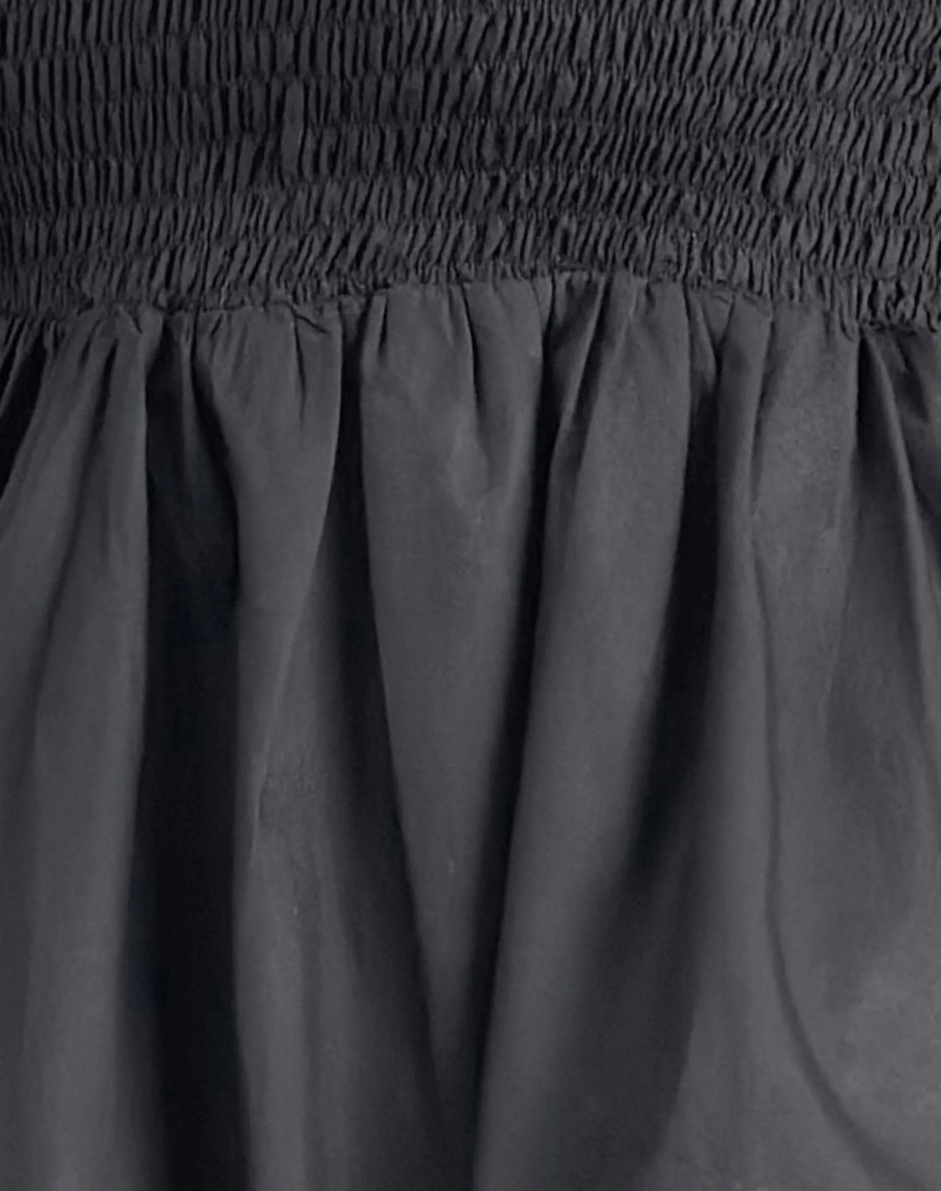 Motel Rocks Bandeau Tops | Going Out Tops-Gaux Puffball Shirred Bandeau Top in Black