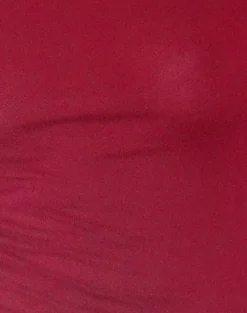 Motel Rocks Basics | Basic Tops-Gavya Long Sleeve Tissue Jersey Bardot Crop Top In Adrenaline Red adrenalinered
