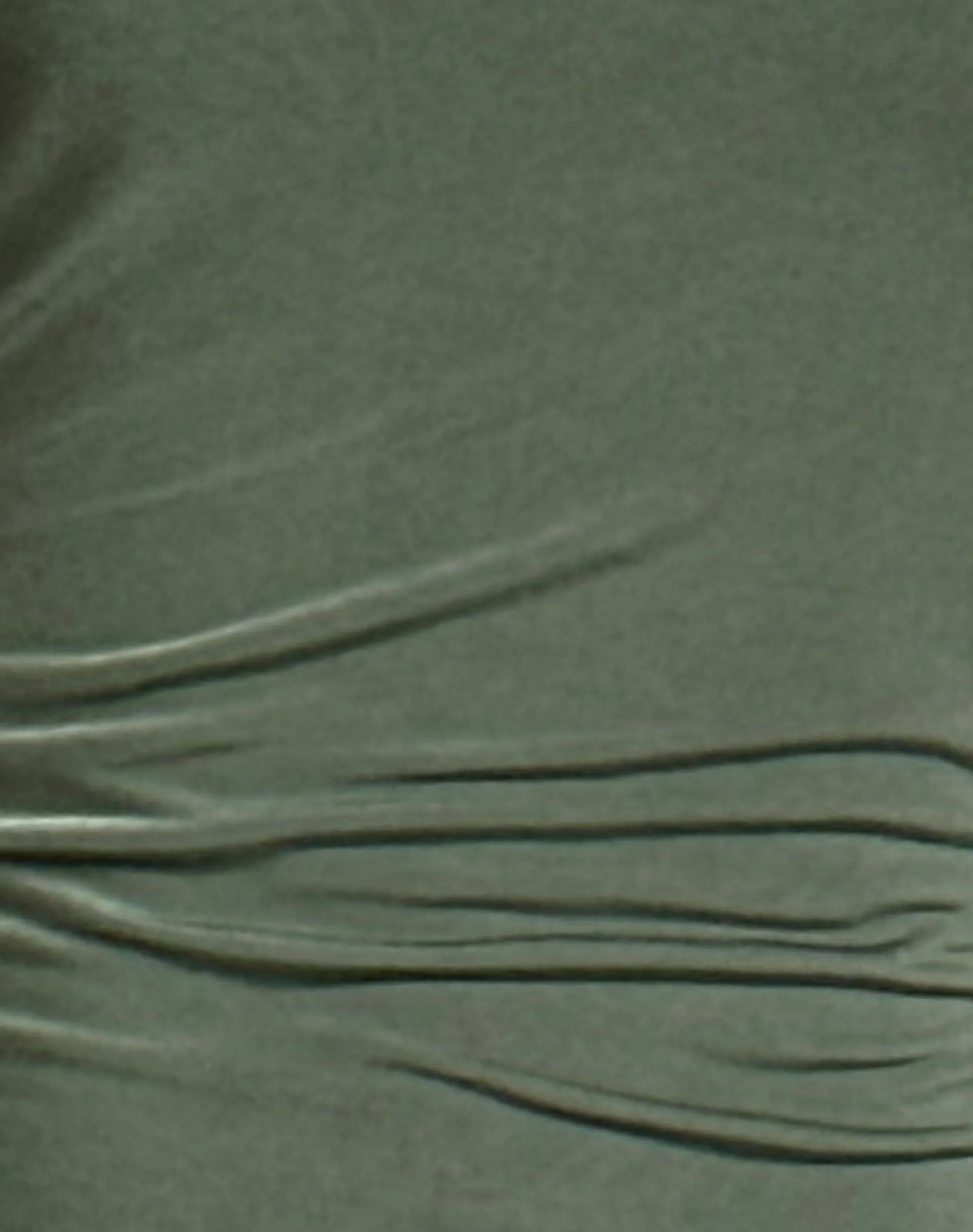 Motel Rocks Basics | Bandeau Dresses-Gillian Long Sleeve Mini Dress in Slinky Khaki