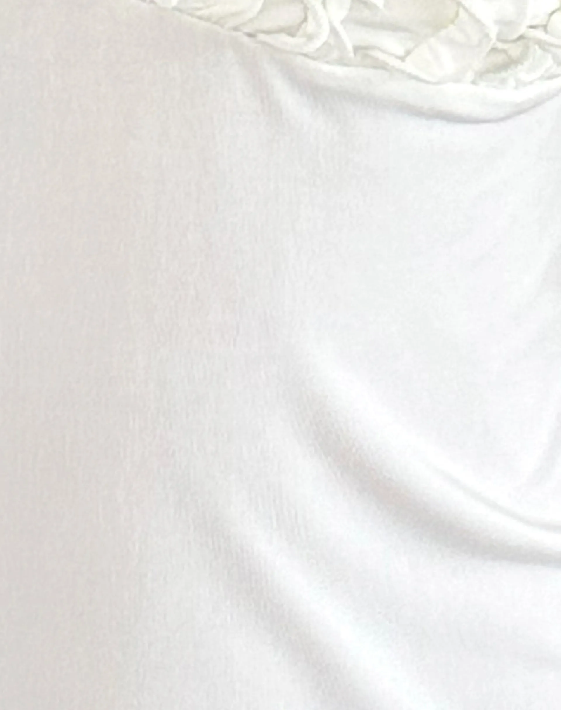 Motel Rocks Basic Tops | Strappy Tops-Gio Ruffle Cami Top in Slinky Ivory
