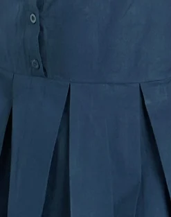 Motel Rocks Day Dresses | Mini Dresses-Gitas Button Mini Dress in Poplin Navy
