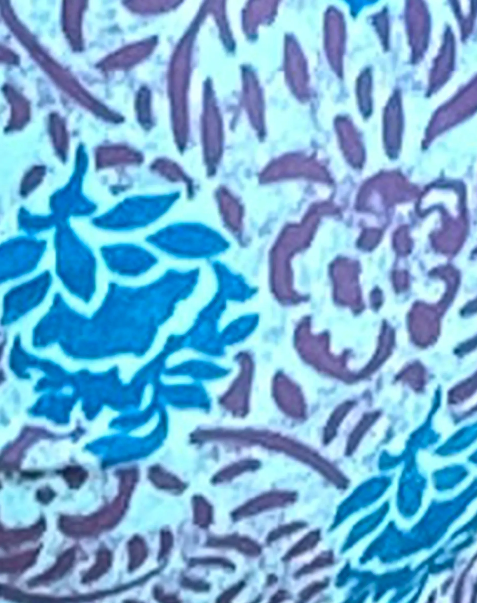 Motel Rocks Mini Skirts-Gobita Mini Skirt in Bohemian Botanical Blue