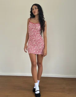 Motel Rocks Printed Dresses | Day Dresses-Gracias Mini Dress in Strawberry 2023 Print