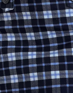 Motel Rocks A Line Skirts | Mini Skirts-Gwen Mini Skirt in Dark Blue Tartan