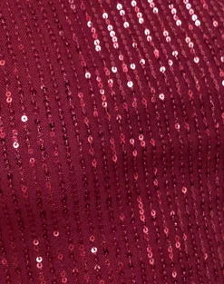 Motel Rocks Co-Ords | Vest Tops-Hala Top in Drape Mini Sequin Maroon DrapeMiniSequinMaroon