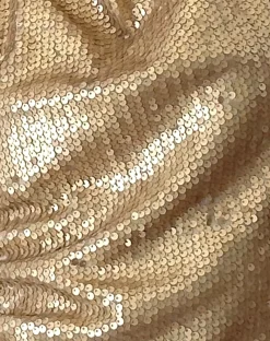 Motel Rocks Going Out Tops-Hala Vest Top in Gold Sequin goldsequin
