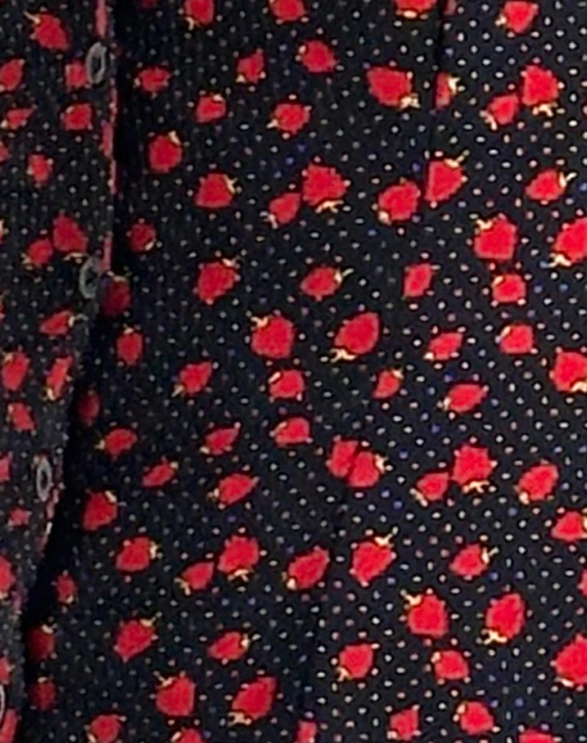 Motel Rocks Printed Dresses | Day Dresses-Holmana Mini Dress in Strawberry Polka Black