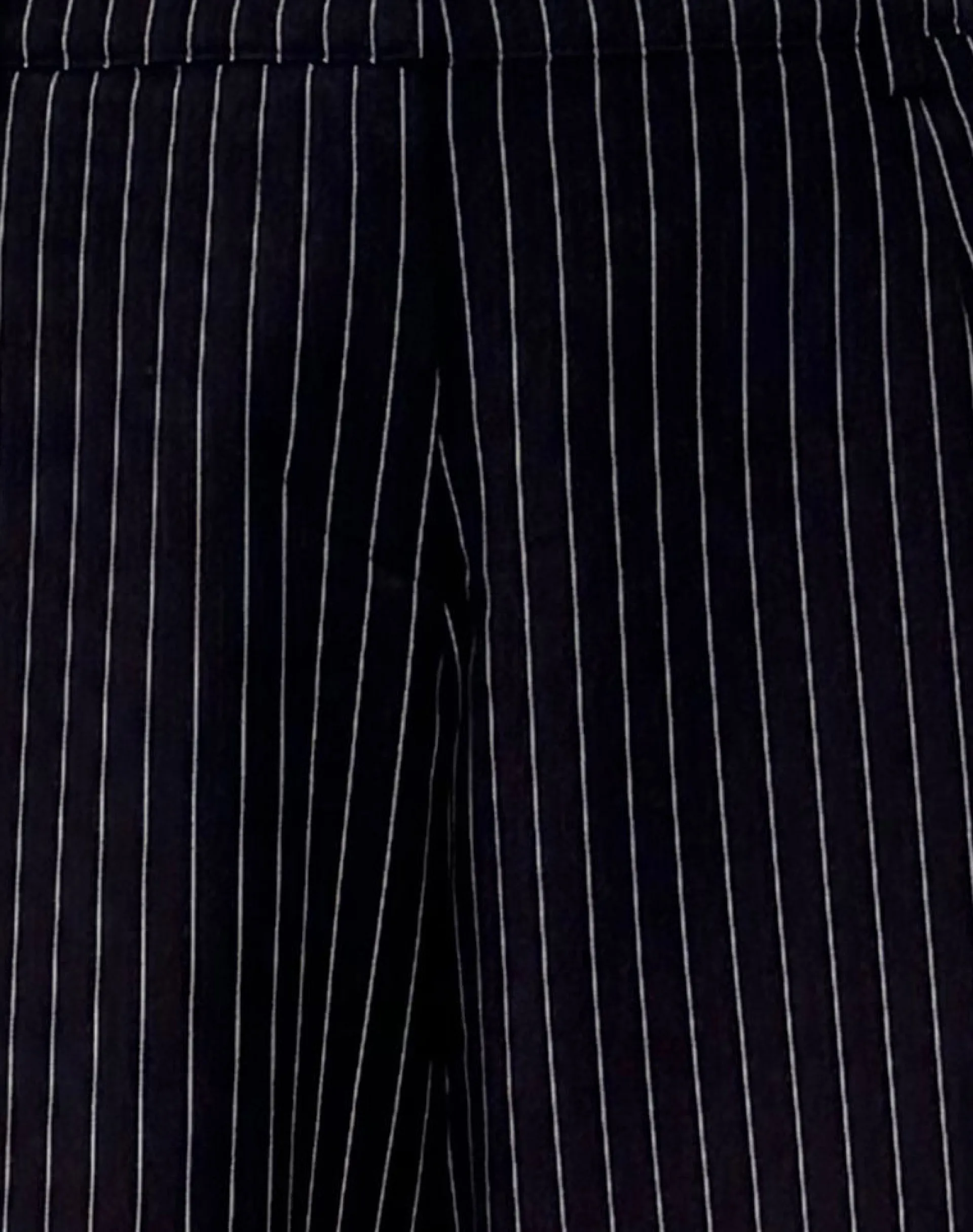 Motel Rocks Wide Leg Pants | Low Rise Pants-Hondra Trousers in Pinstripe Black PinstripeBlack