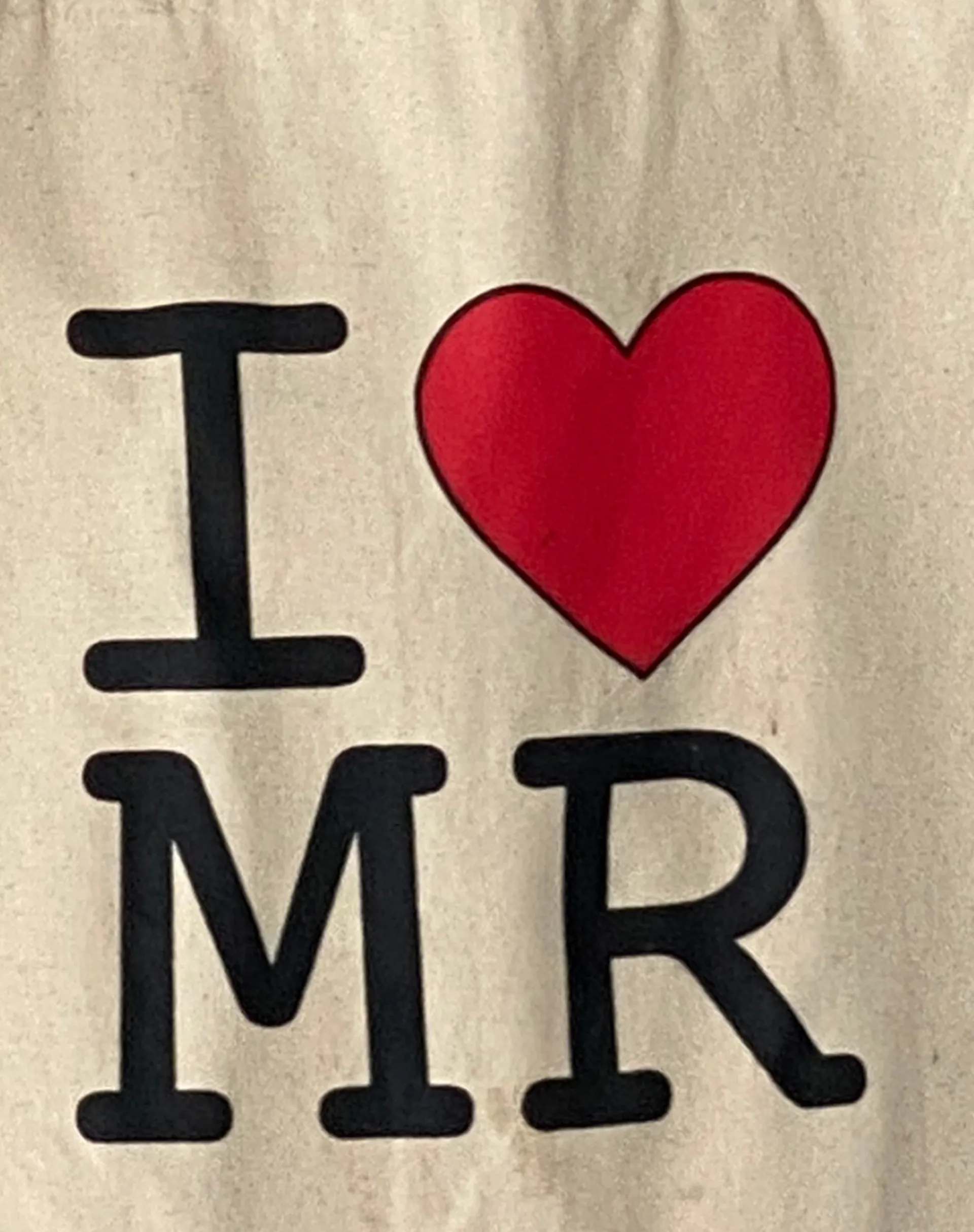 Motel Rocks Accessories-I Heart MR Tote Bag in Off White